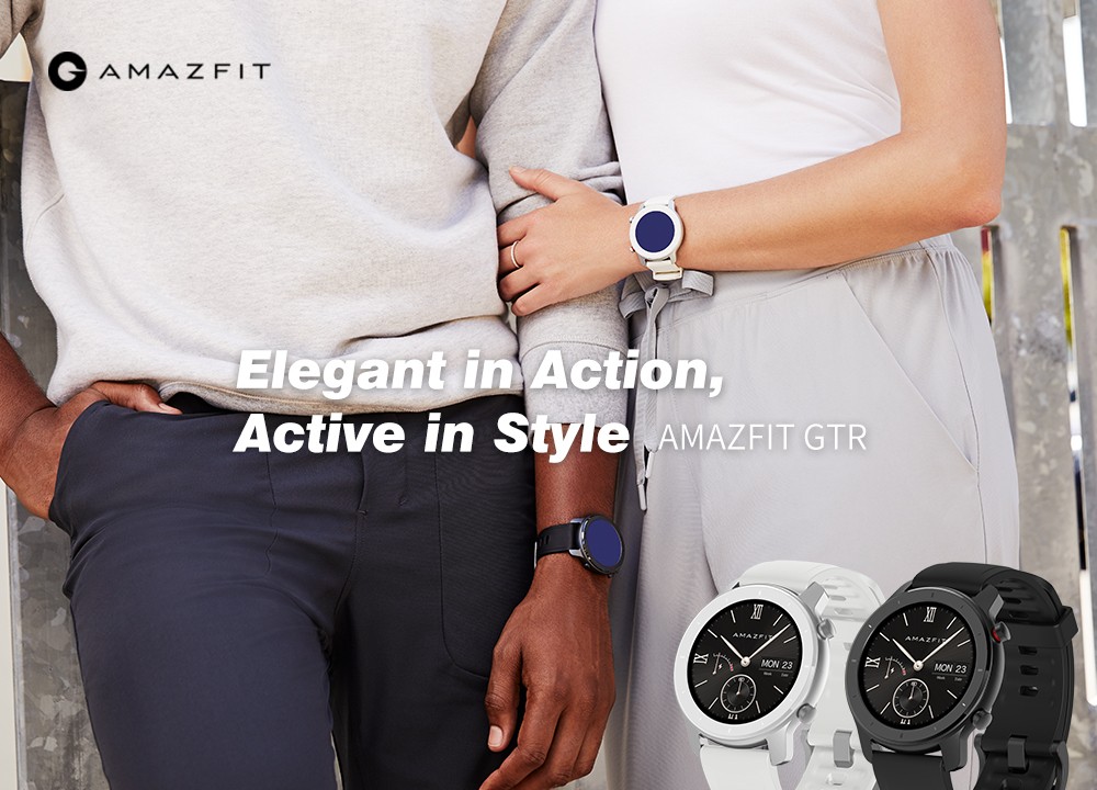 AMAZFIT GTR Smart Watch 42mm 50 Meters Waterproof 12 Sports Modes - Red 42mm Aluminum Alloy Case